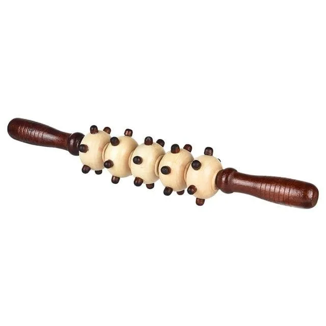 Wooden Back Massage Roller