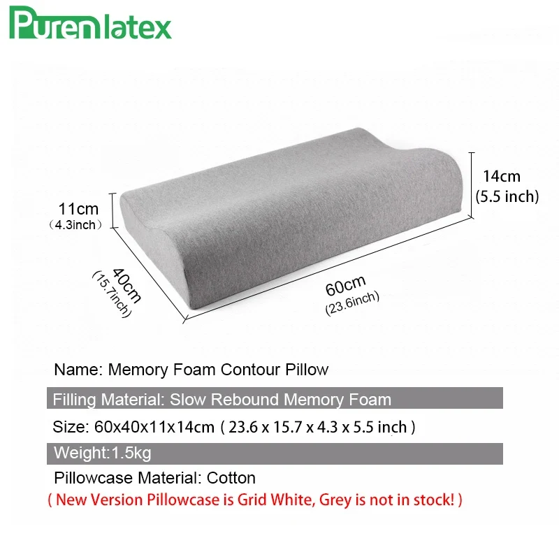 PurenLatex Orthopaedic Memory Foam Pillow