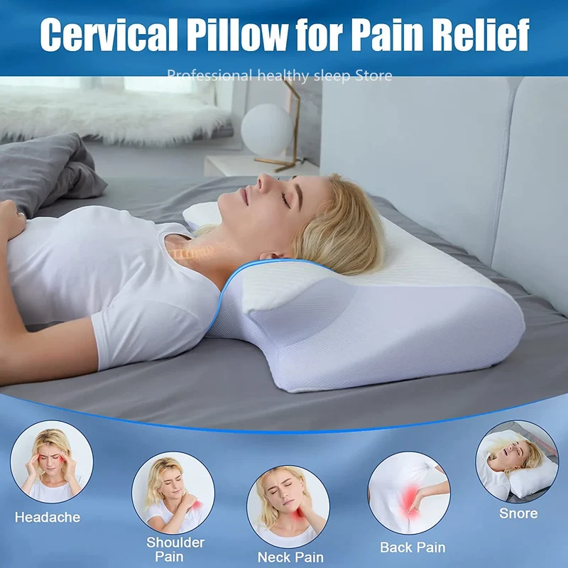 Memory Foam Orthopedic Neck Pillow