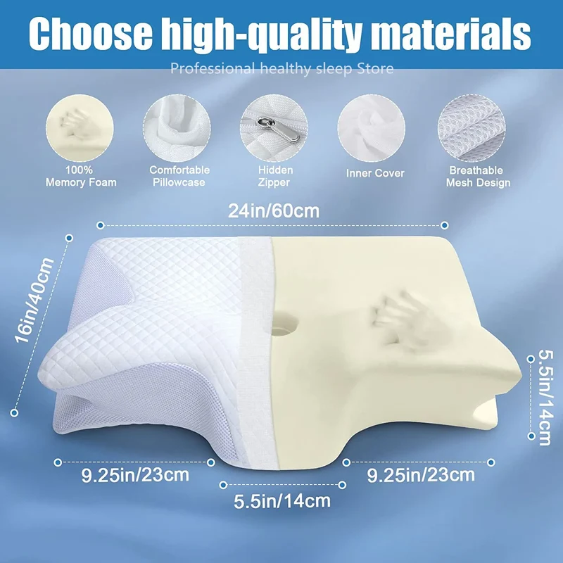 Memory Foam Orthopedic Neck Pillow