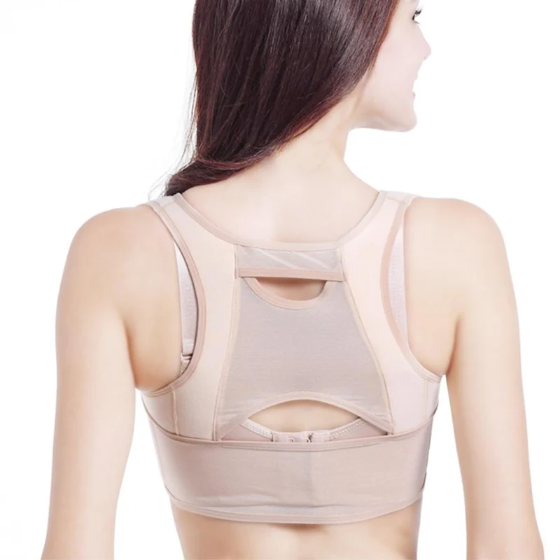 Women Adjustable Back Posture Corrector Lift Up Breathable Back Posture Brace Clavicle Support Body Shaper Corset Health Care
