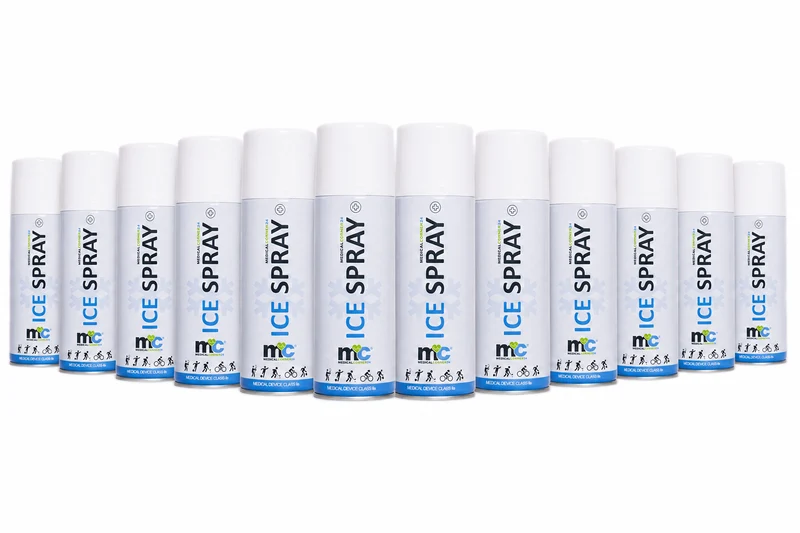 Kältespray, Eisspray, krampflösend, schmerzlindernd, 12 x 400 ml Dose
