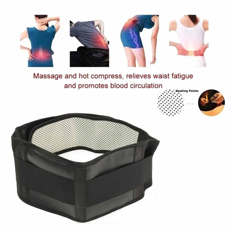 Tourmaline Self-heating Magnetic Back Support