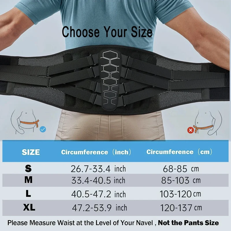 Lower Lumbar Back Support Belt
