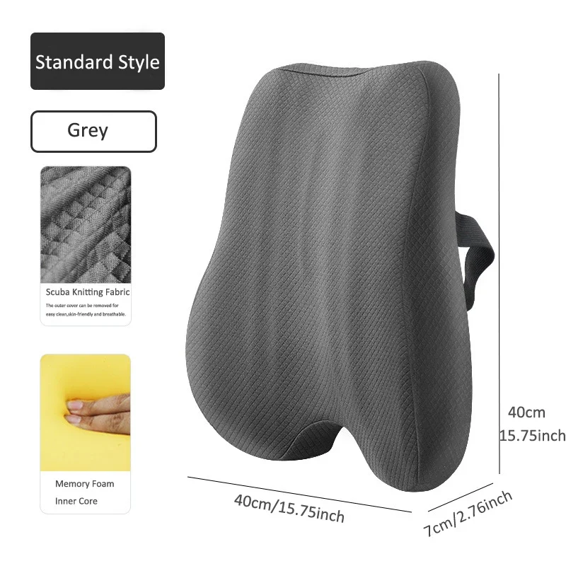 Memory Foam Lumbar Support Cushion