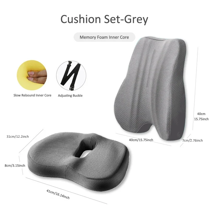 Memory Foam Lumbar Support Cushion
