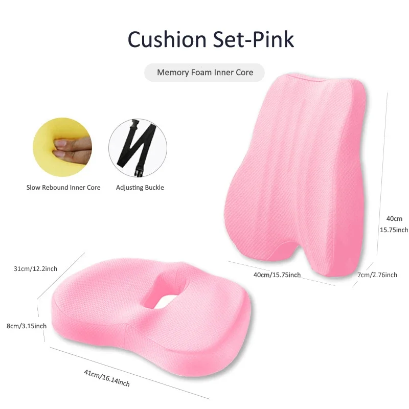 Memory Foam Lumbar Support Cushion