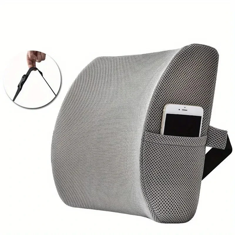 Memory Foam Lumbar Back Support Cushion