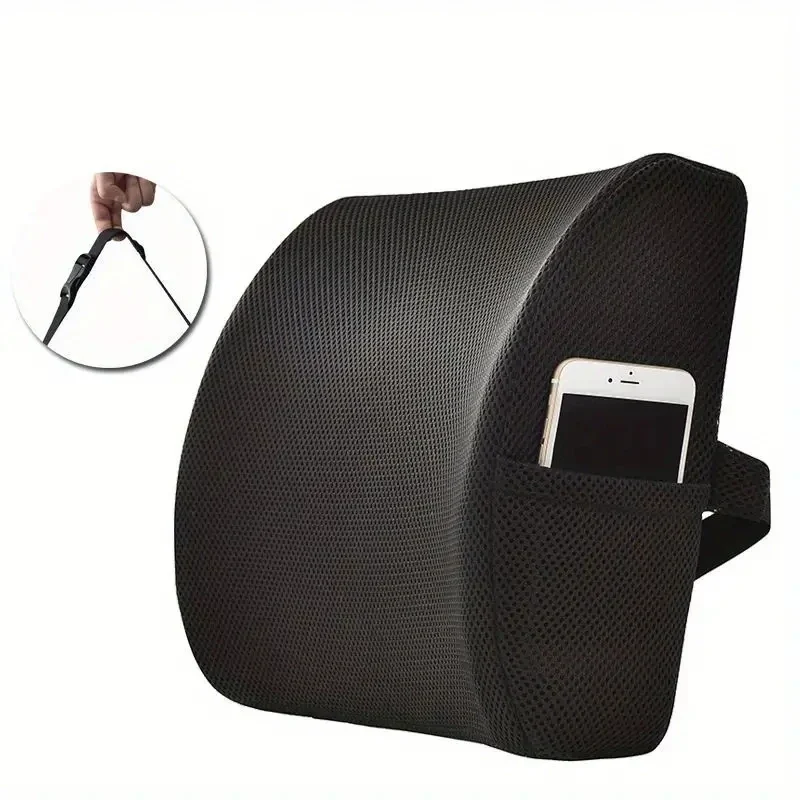 Memory Foam Lumbar Back Support Cushion