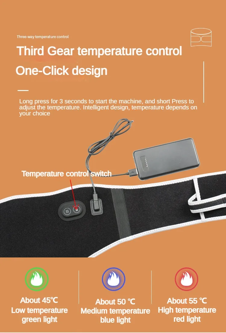 Heat Therapy Back Support Brace