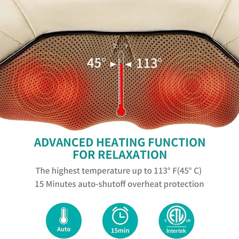 Infrared 3D Heated Back Massager