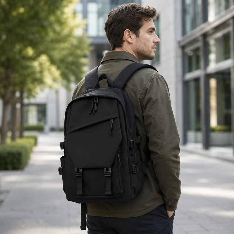Camp Basel | Urbtrex Großvolumiger Rucksack in Unifarbe