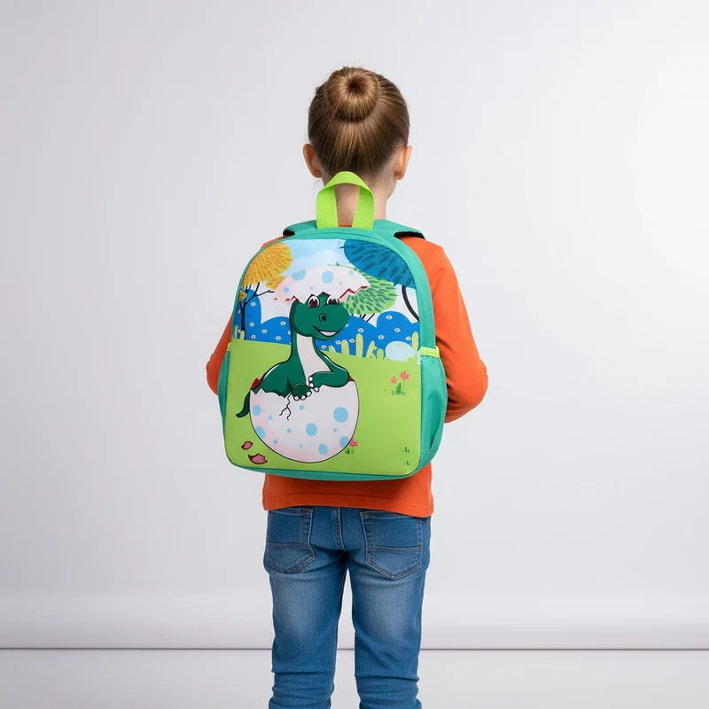 Camp Basel | DinoTrekker Cartoon-Druck Kinderrucksack