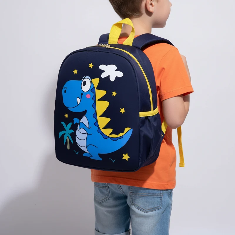 Camp Basel | DinoTrekker Cartoon-Druck Kinderrucksack