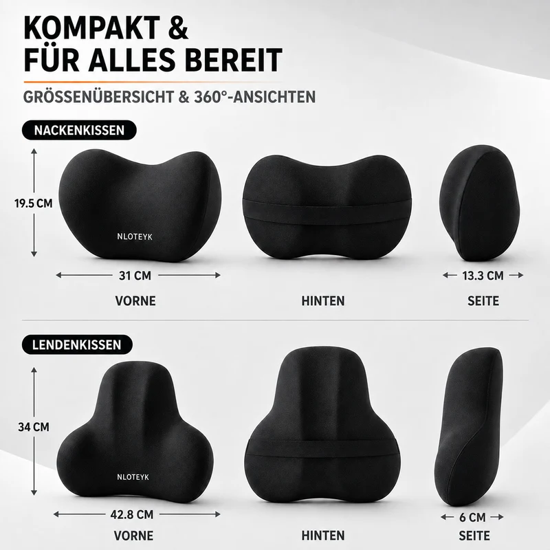 Camp Basel | ErgoLuma Ergonomisches Nackenstützenkissen fürs Auto