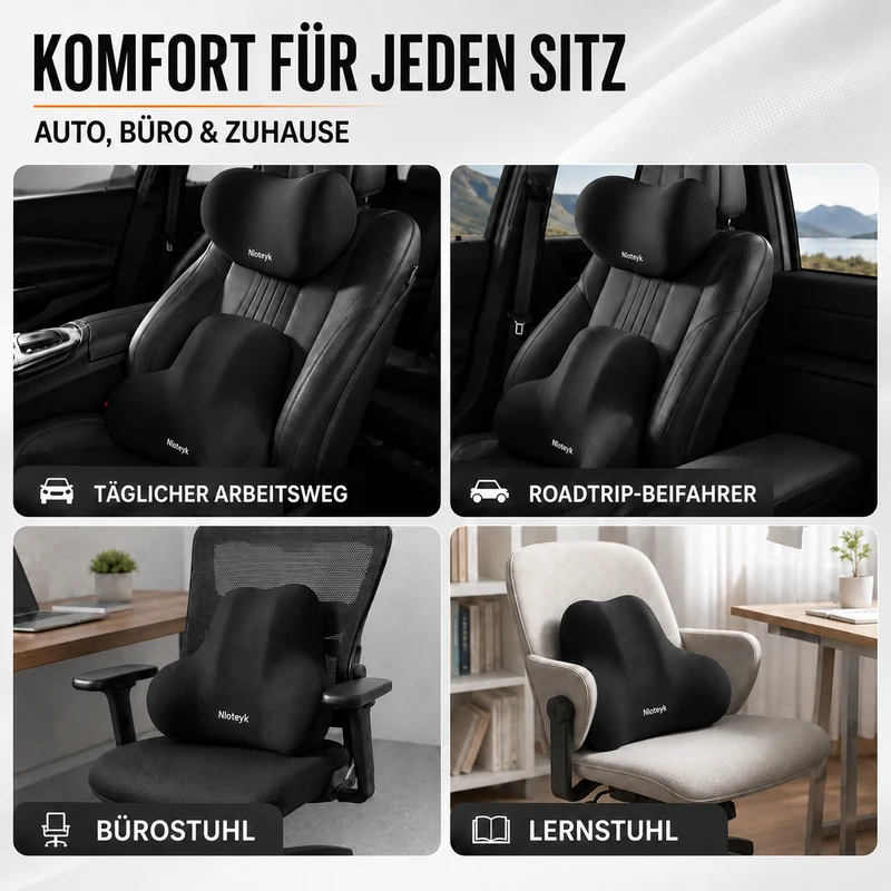 Camp Basel | ErgoLuma Ergonomisches Nackenstützenkissen fürs Auto
