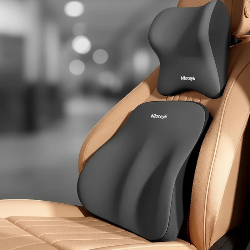 Camp Basel | Vesalyx Memory-Foam-Autokissen für Nacken und Lendenwirbelsäule