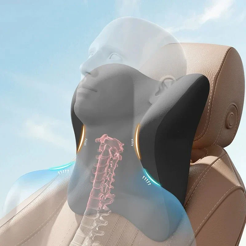 Camp Basel | Vesalyx Memory-Foam-Autokissen für Nacken und Lendenwirbelsäule