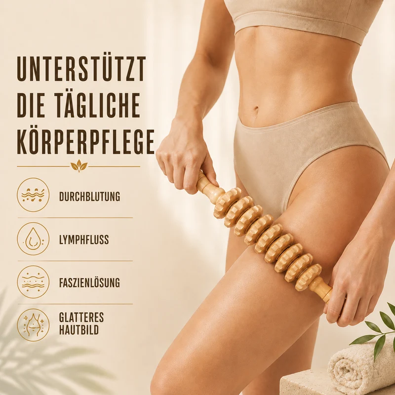 Camp Basel | Silvoroam Gebogene Holzrolle für den Körper