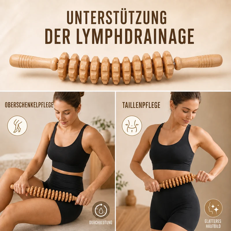 Camp Basel | Silvoroam Gebogene Holzrolle für den Körper