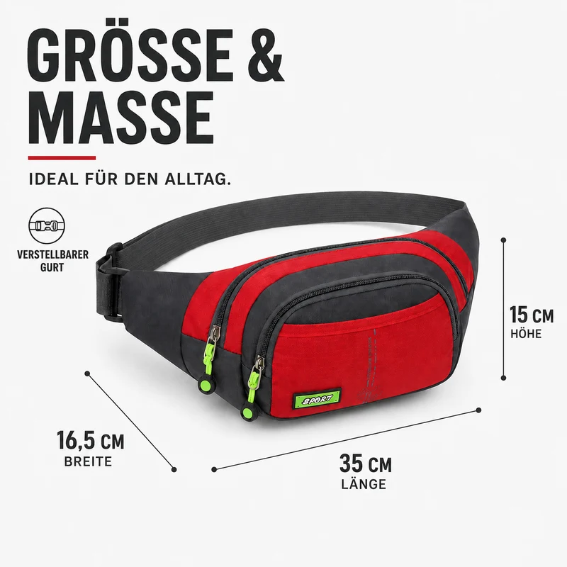 Camp Basel | Vaylix Wasserdichte Nylon-Hüfttasche