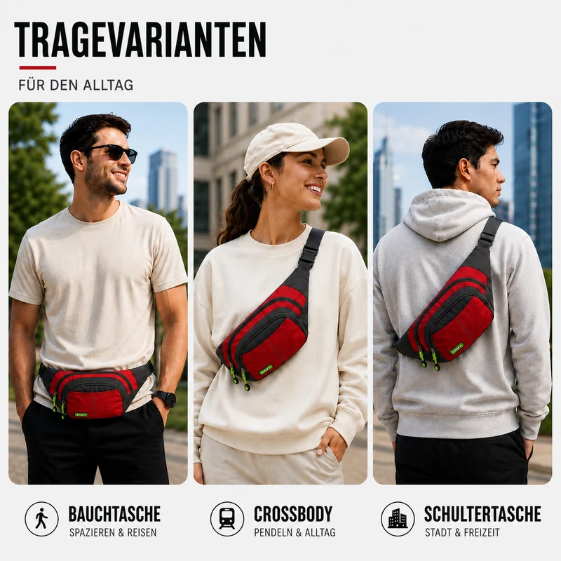 Camp Basel | Vaylix Wasserdichte Nylon-Hüfttasche