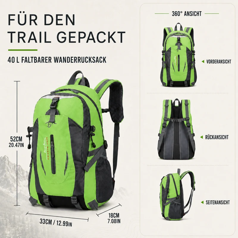 Camp Basel | Celrien Ultraleichter faltbarer Tagesrucksack