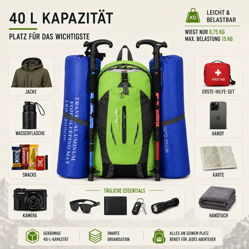 Camp Basel | Celrien Ultraleichter faltbarer Tagesrucksack