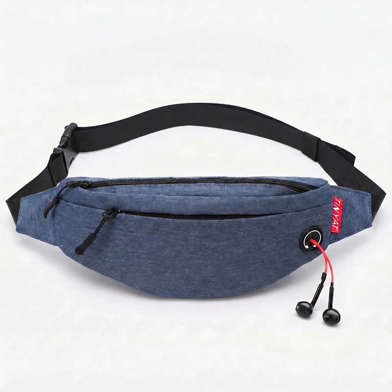 Camp Basel | Hipcarry Gebogene Reißverschluss-Bauchtasche mit verstellbarem Riemen