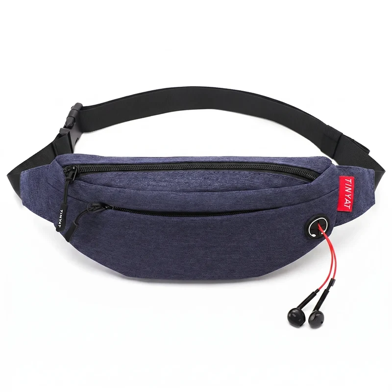 Camp Basel | Hipcarry Gebogene Reißverschluss-Bauchtasche mit verstellbarem Riemen