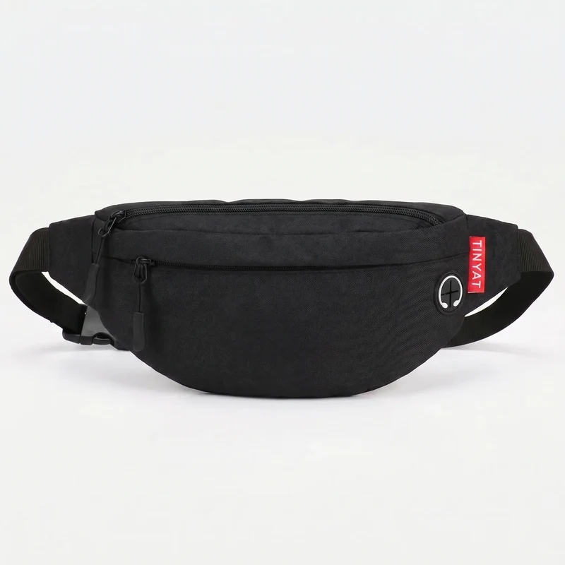 Camp Basel | Hipcarry Gebogene Reißverschluss-Bauchtasche mit verstellbarem Riemen
