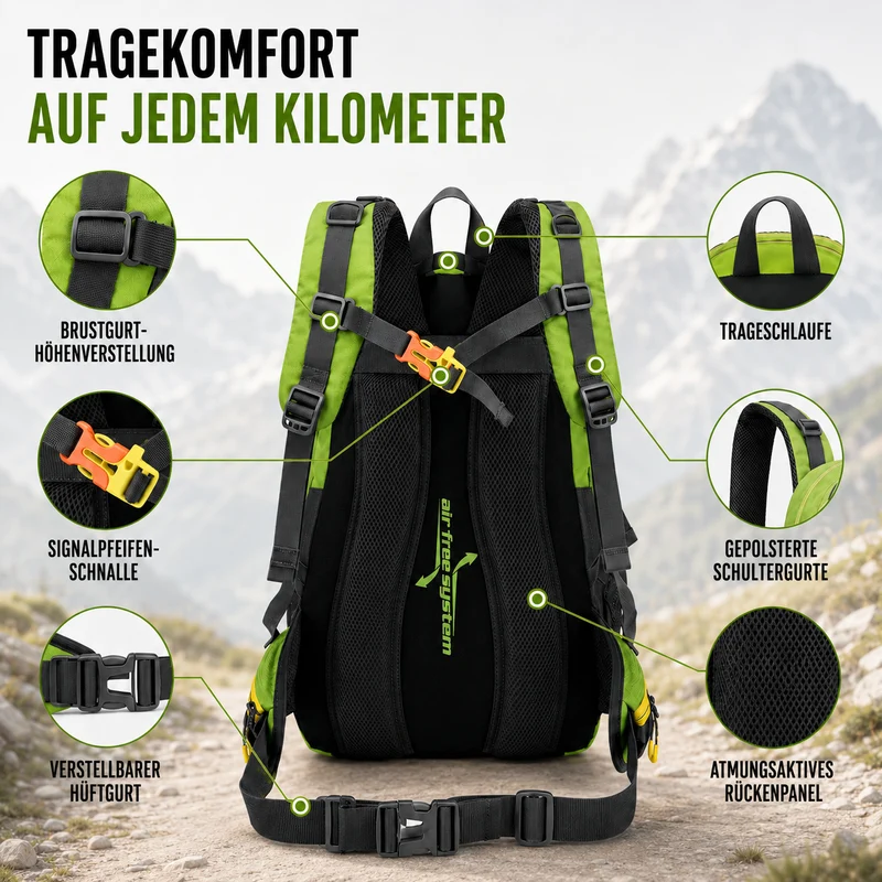 Camp Basel | 40-Liter Wasserfester Rucksack