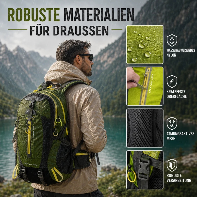 Camp Basel | 40-Liter Wasserfester Rucksack