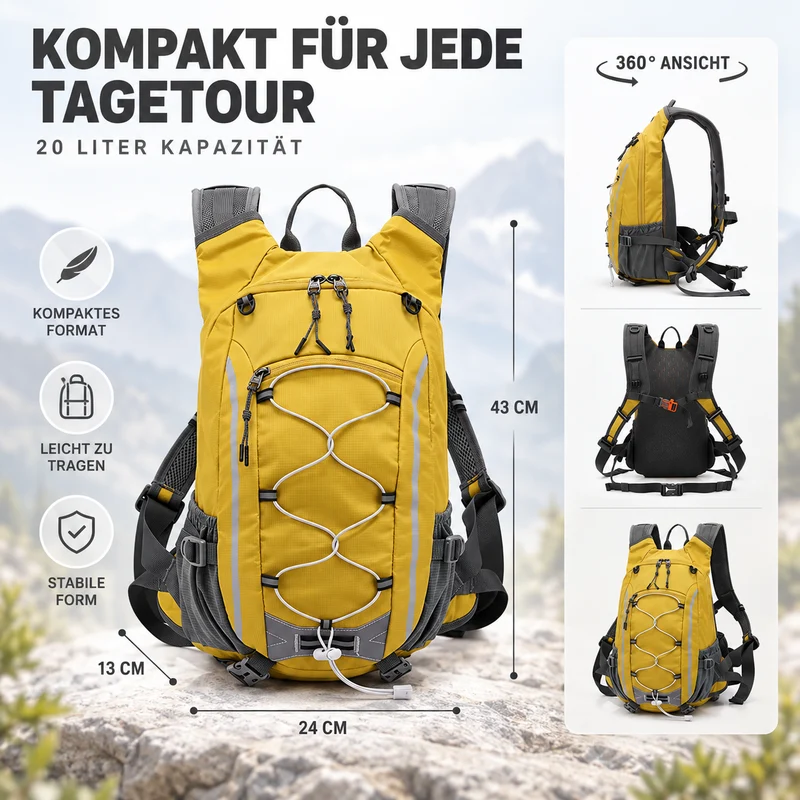 Camp Basel | 20-Liter Wasserdichter Rucksack