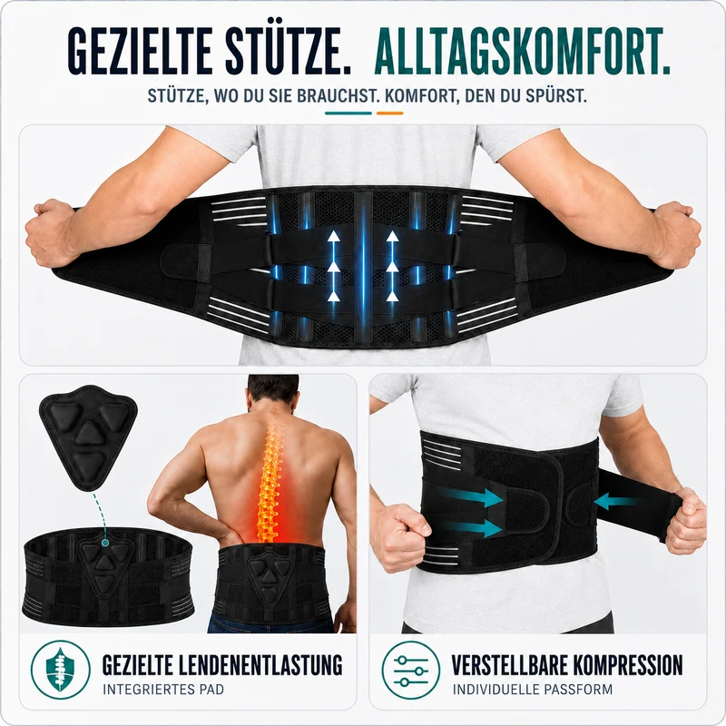 Camp Basel | Spineforte Verstellbarer Rückenstützgurt