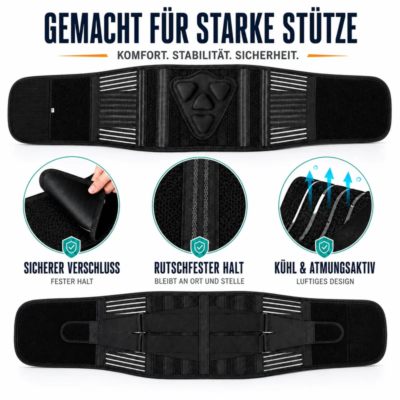 Camp Basel | Spineforte Verstellbarer Rückenstützgurt