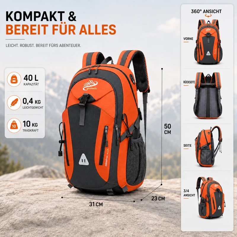Camp Basel | Roamix Mehrkammer-Wanderrucksack