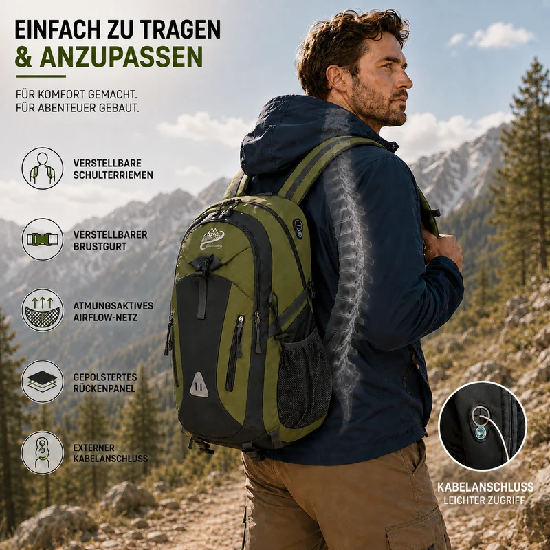 Camp Basel | Roamix Mehrkammer-Wanderrucksack