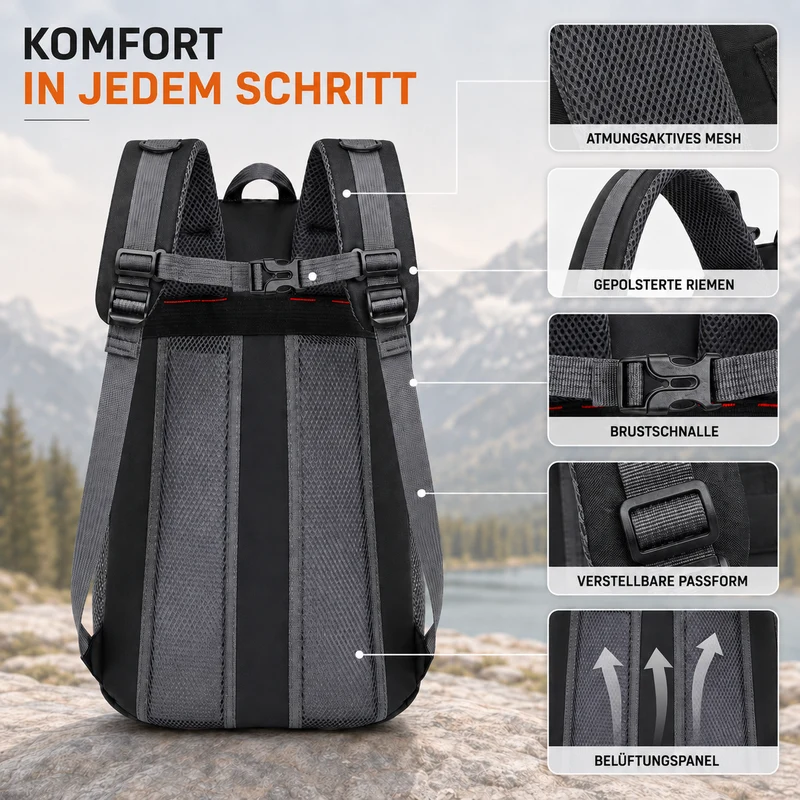 Camp Basel | Roamix Mehrkammer-Wanderrucksack