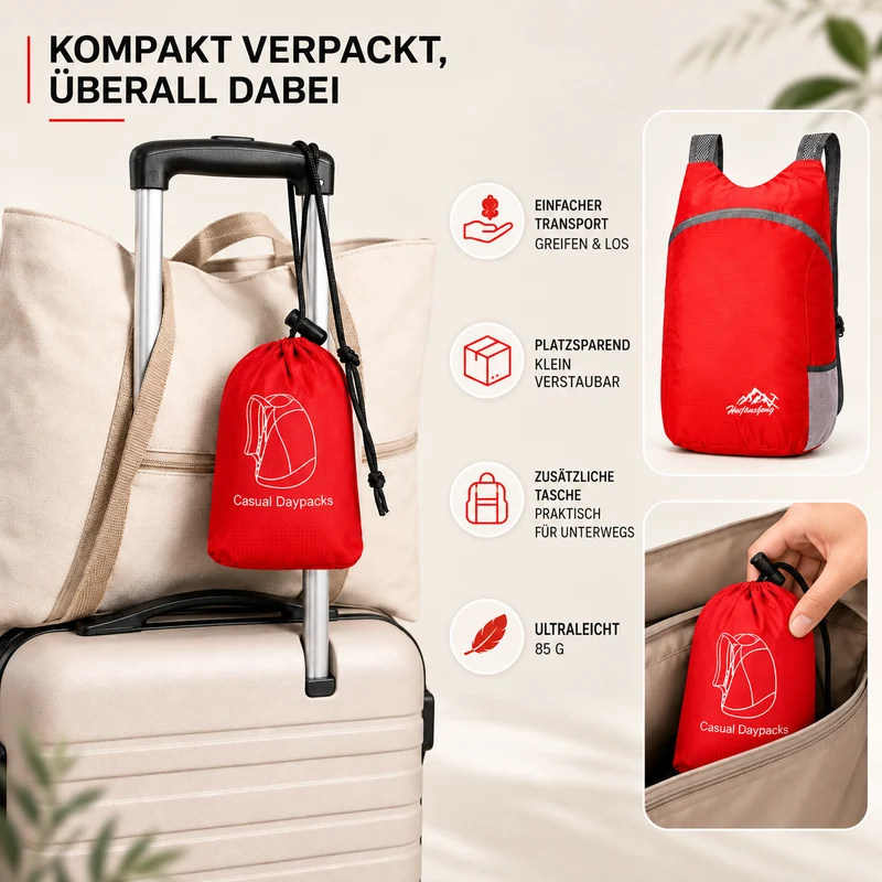 Camp Basel | Roamio Faltbarer leichter Tagesrucksack
