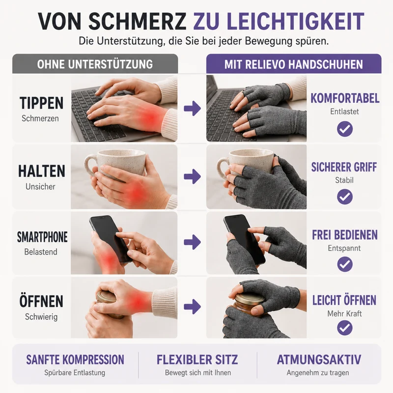 Camp Basel | RelievoGlove Halbfinger-Kompressionshandschuh
