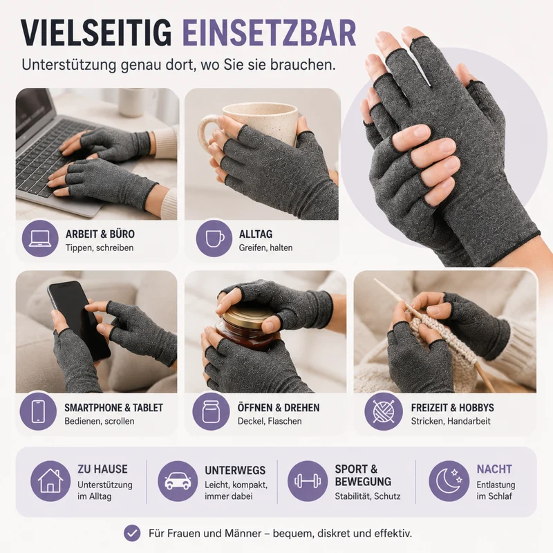 Camp Basel | RelievoGlove Halbfinger-Kompressionshandschuh