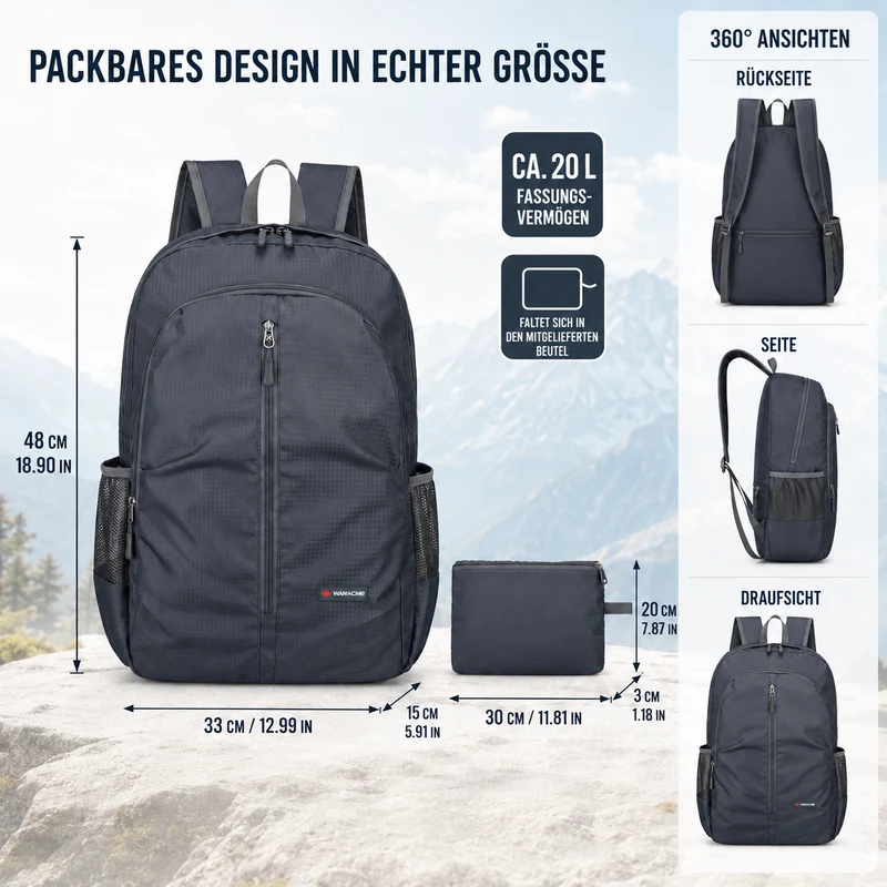 Camp Basel | Lightweight Foldable Daypack