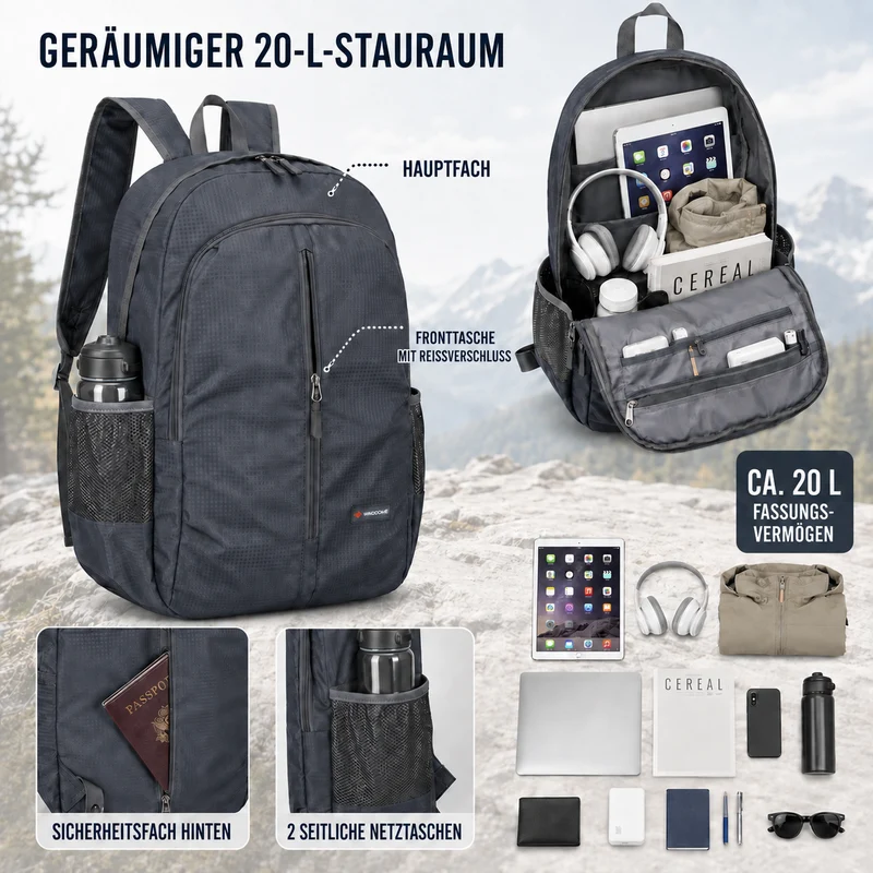 Camp Basel | Lightweight Foldable Daypack