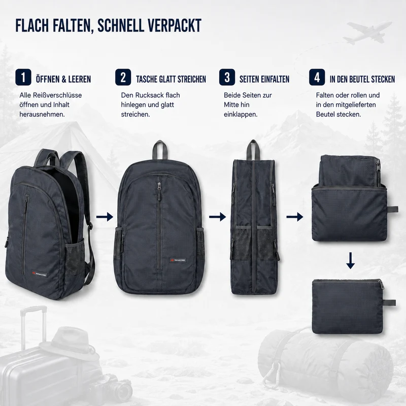 Camp Basel | Lightweight Foldable Daypack