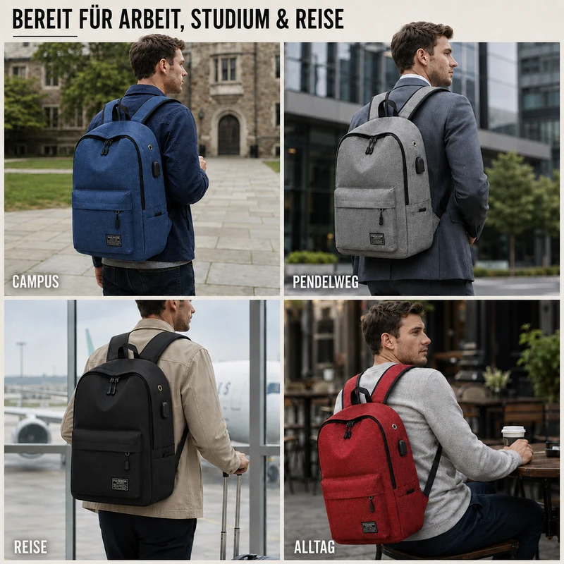 Camp Basel | Greyven Grossvolumiger Minimalist-Rucksack