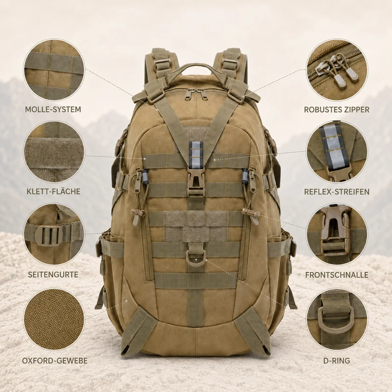 Camp Basel | Taktischer 40-Liter-Rucksack
