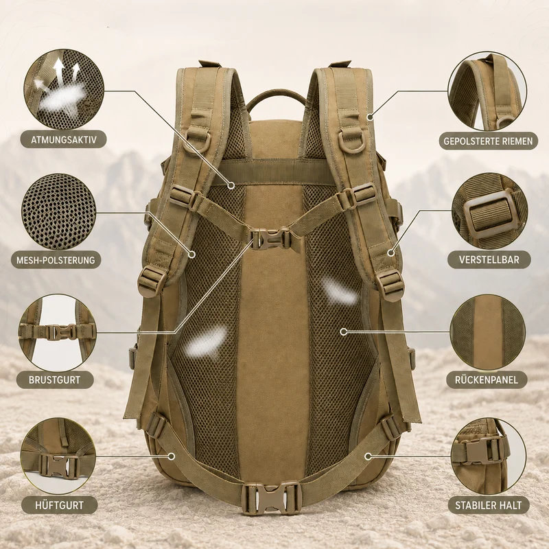 Camp Basel | Taktischer 40-Liter-Rucksack