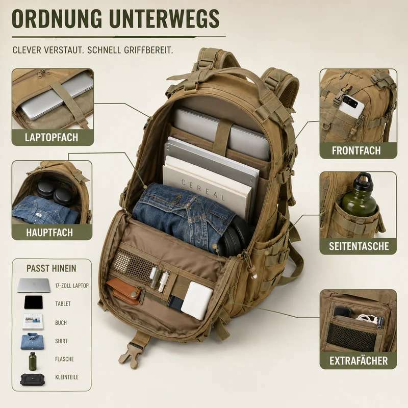 Camp Basel | Taktischer 40-Liter-Rucksack