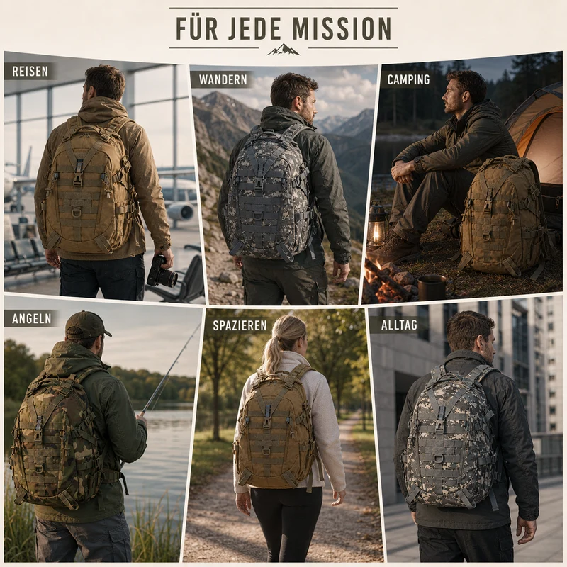 Camp Basel | Taktischer 40-Liter-Rucksack